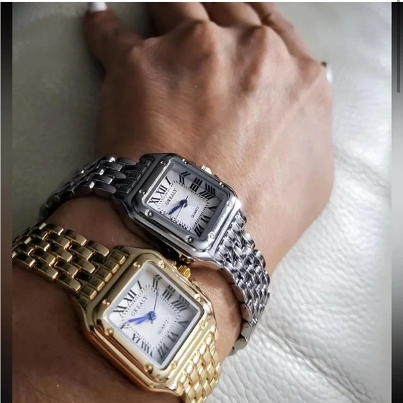 Panthere Classic Rectangle Stainless Steel Watch NEW 
Waterproof main image 14
